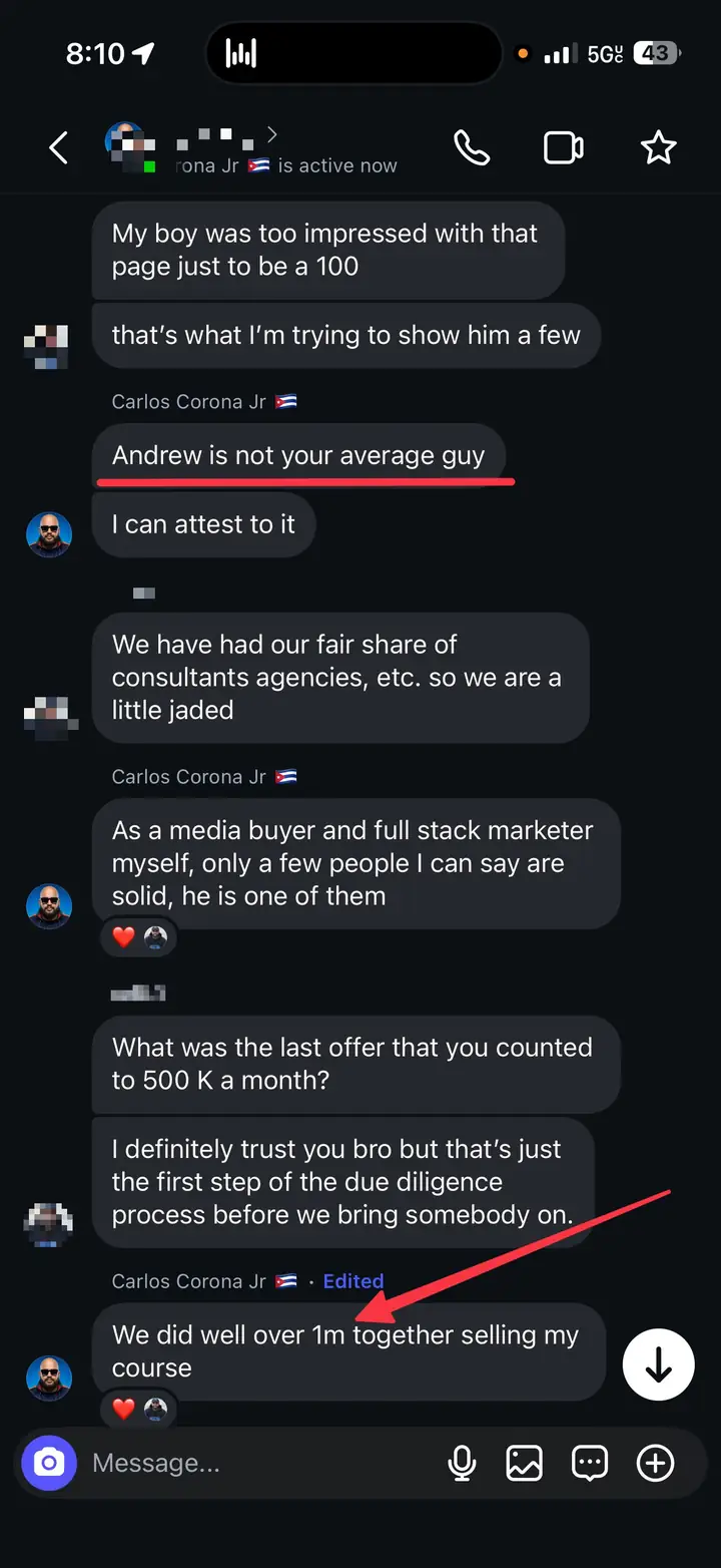 Carlos Corona: Andrew is not your average guy